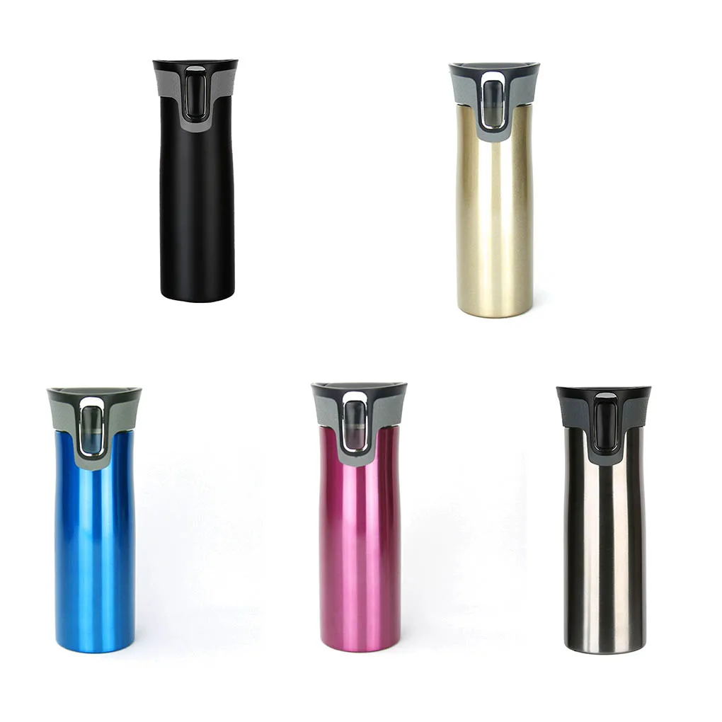 

550ML Water Bottle Lightweight Portable Coffee Cup Thermal Bottles Purple