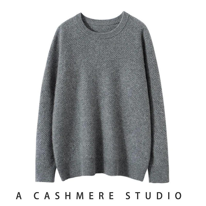 เสื้อสเวตเตอร์คอโอเนคสำหรับผู้ชาย แบรนด์ SoftCash สีพื้น ผ้าแคชเมียร์ 100% สไตล์ลำลองสำหรับธุรกิจ เหมาะสำหรับฤดูใบไม้ร่วงและฤดูหนาว คุณภาพสูง ถักอย่างประณีต