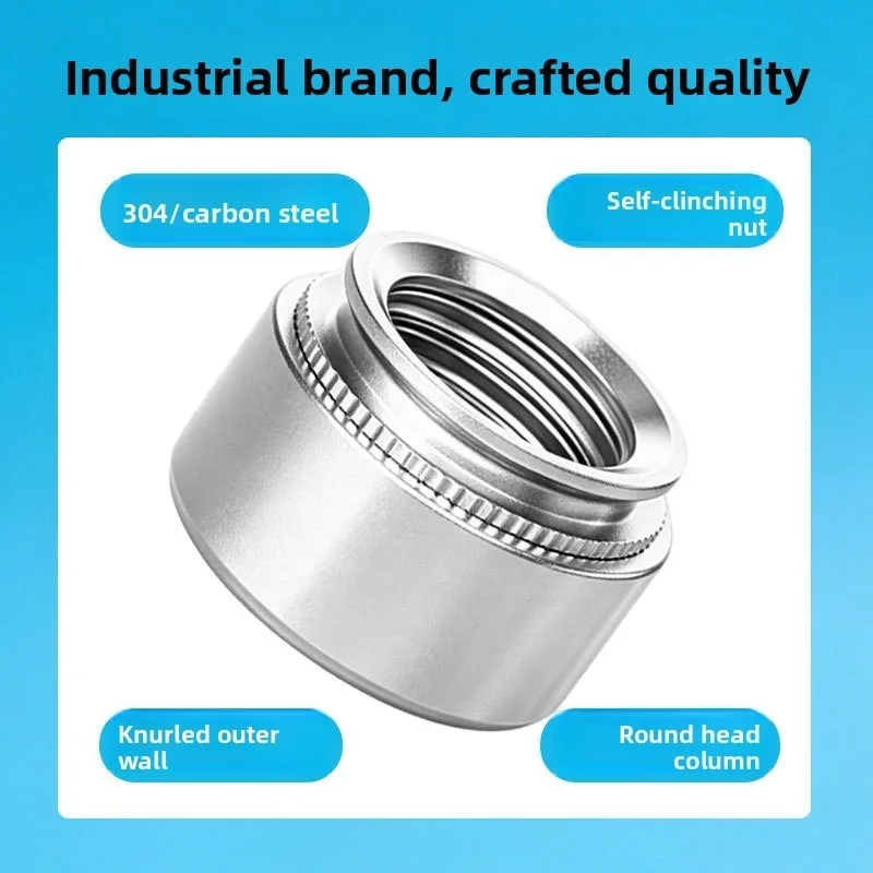 Self Clinching Nut M2 M3 M4 M5 M6 M8 M10 M12 Stainless Steel Zinc Plated Press Insert Rivet Nuts 100Pcs