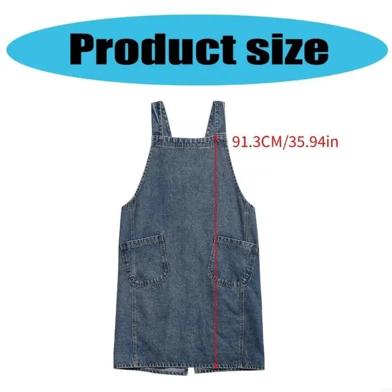

Practical Denims Chefs Apron for Culinaries Professional Cooking Protections A2BB