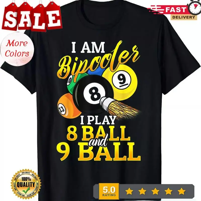 

НОВАЯ футболка для бильярда Iam Bipooler, я играю 8 мячей и 9 лучших размеров S 5XL