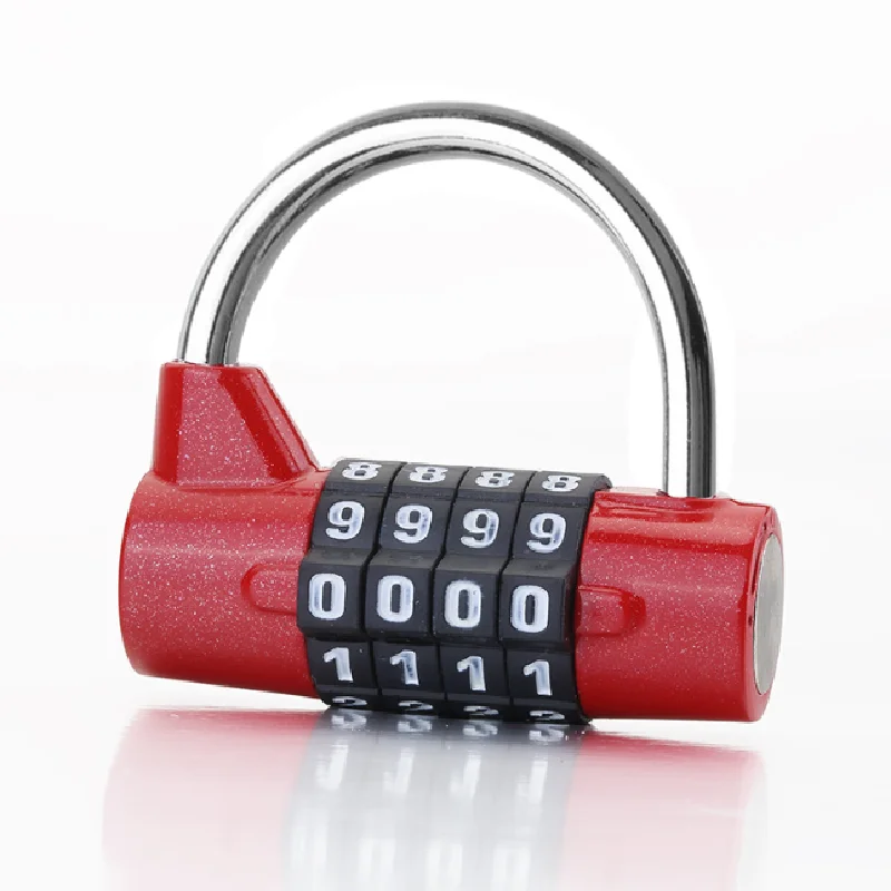 Multifunctional Combination 4 Digit Security Padlock Gym Locker Drawer Luggage Cabinet Toolbox Door Lock Door Padlock