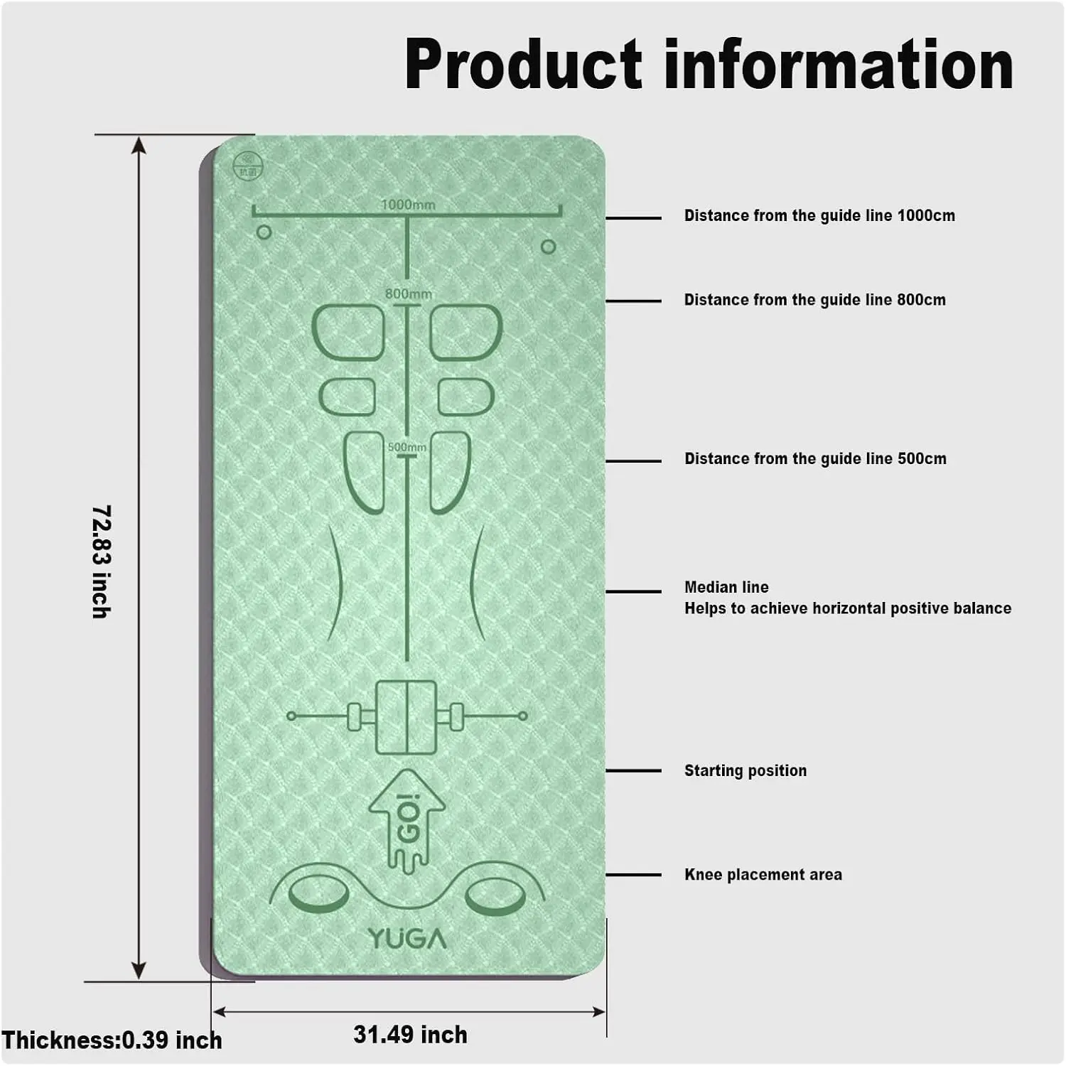 Exercise Equipment Mat for Ab Roller Wheel,Non-Slip Exercise M at 8mm,Long Sound Insulation Knee M at For Abdominal Yoga Floor W