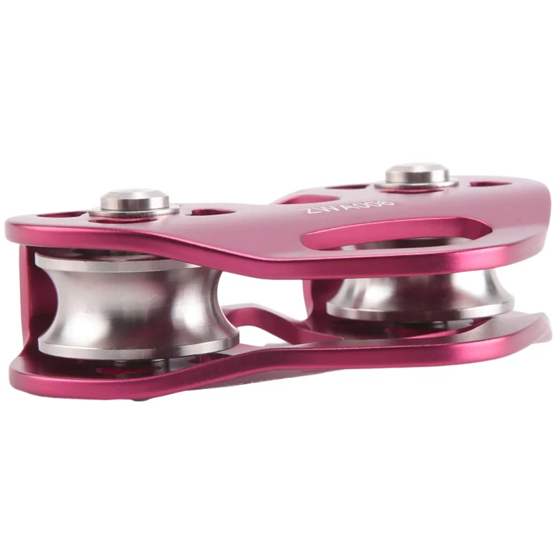 ABRB-屋外クライミングプーリー二軸輸送スチールケーブル拡張ハート型ダブルプーリー