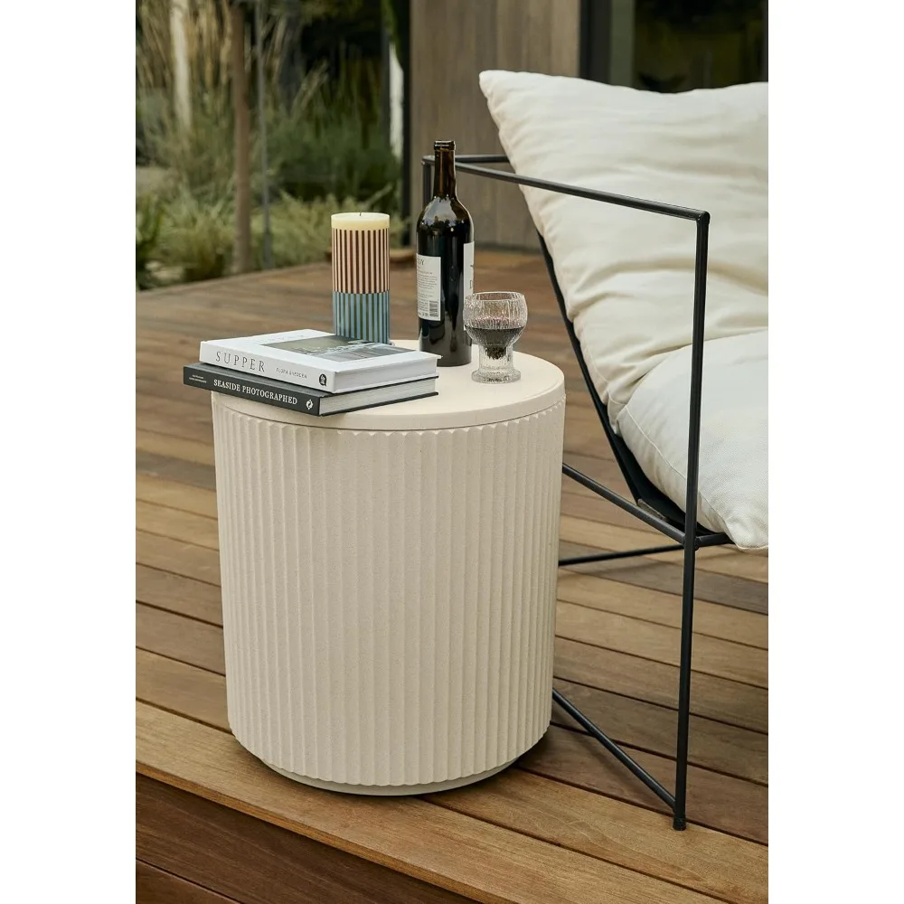 

Уличный стол-холодильник 2-в-1 для патио с функцией хранения и органайзером для льда, доставка по США