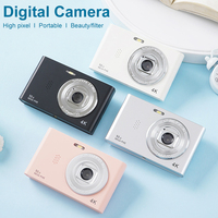 Digital Camera HD Photography Travel Selfie Camera 2.4 inch Screen Entry-Level Kids Campus Selfie Mini Camera Flash Student CCD