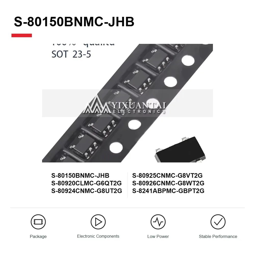 S-80150BNMC-JHB S-80920CLMC-G6QT2G S-80924CNMC-G8UT2G S-80925CNMC-G8VT2G S-80926CNMC-G8WT2G S-8241ABPMC-GBPT2G SOT-23-5 10PCS
