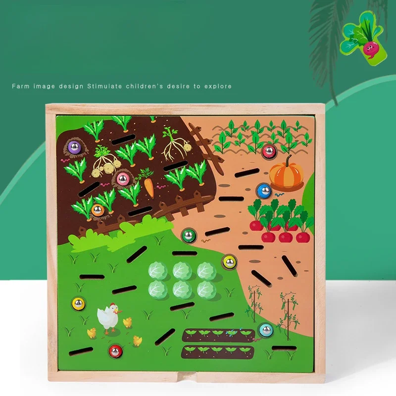 Bebê montessori educação ocupado jogos de tabuleiro quebra-cabeça puxar rabanete cor de madeira cognição brinquedo sensorial blocos de construção da criança brinquedos