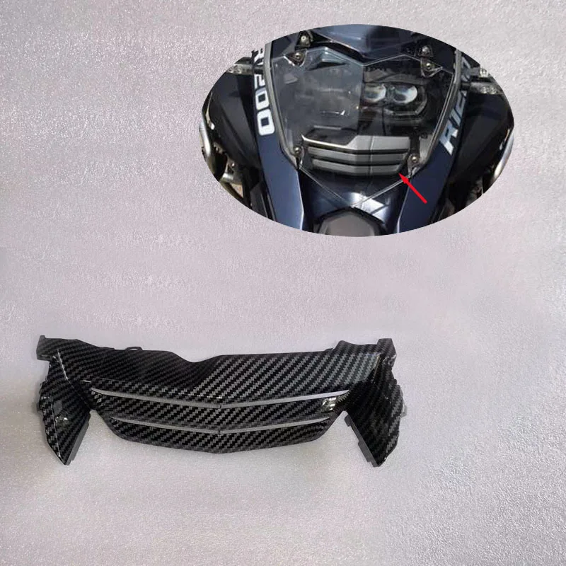 

Carbon Fiber Paint Front Lower Underneath Headlight Air Vent Panel Trim Cover Panel Fairing Cowl Fit For BMW R1200 GS ADV 13-19