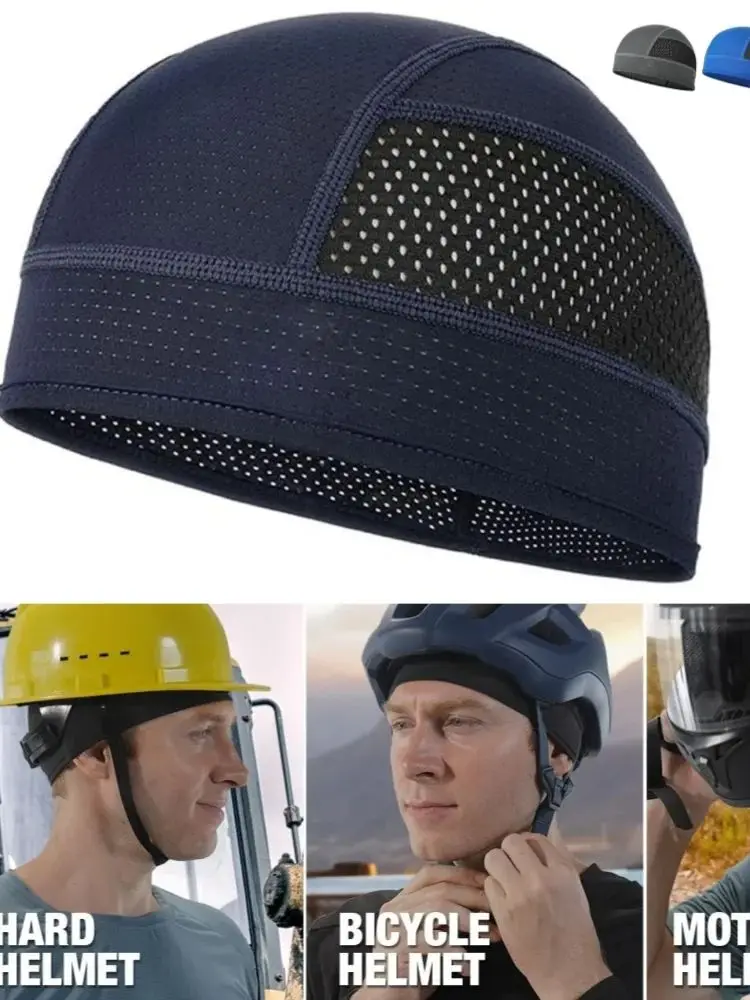 AliExpress WRELS Sun Protection Bicycle Cap Quick-drying Breathable Mesh Running Cap Sweat Wicking Cycling Men Women Helmet Inner Liner Hat