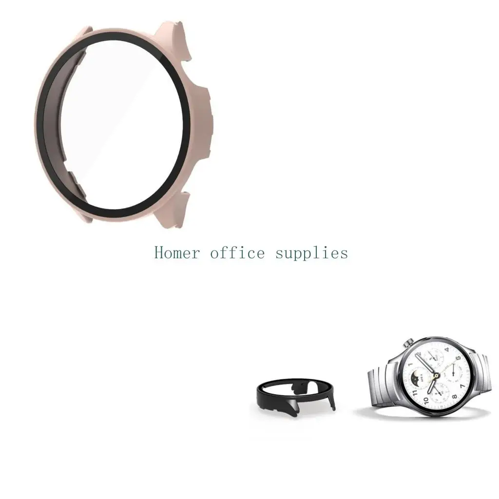 

K43B Protector for Case Cover for Watch S1 Scratch-resist Shock Frame Full Coverage Smartwatch One-piece Bumper f