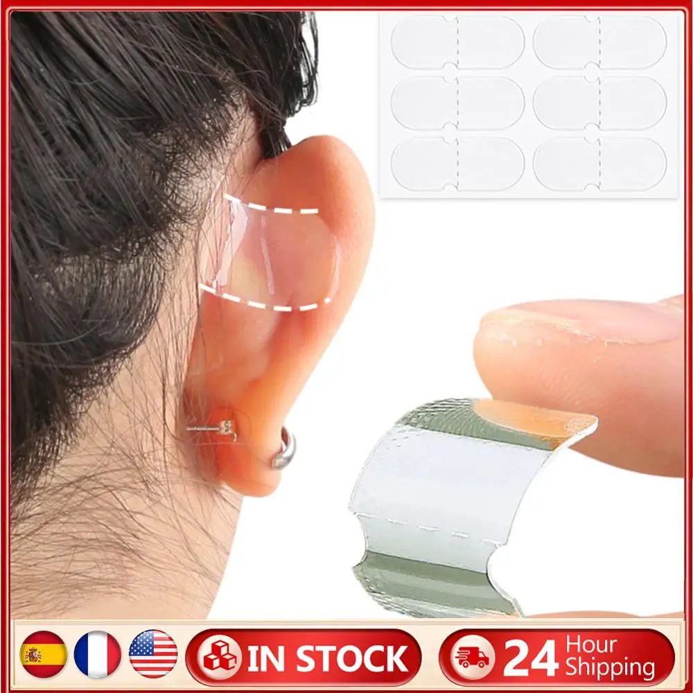 60 Pcs Big Ear Supporters Elf Ear Stickers Solves The Problem of The Big Ear Self Adhesive Cosmetic Ear Stickers for Women Girls