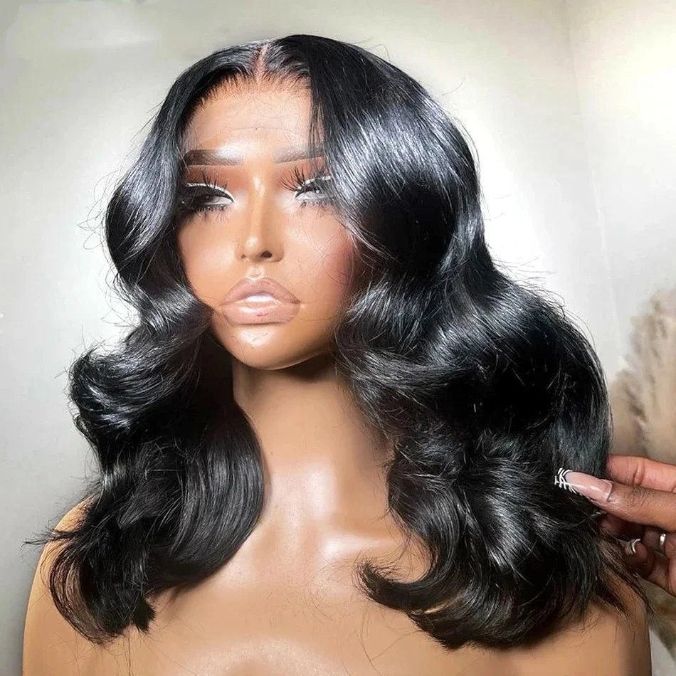 

Nadine HD Body Wave 30 40 Inches 200% Lace Front Human Hair Wigs Transparent 13x6 Lace Frontal Wig For Black Women Brazilian Wig