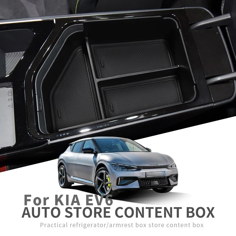 

For KIA EV6 2023 Car Armrest Box Storage Box Central Storage Compartment Car Accessories