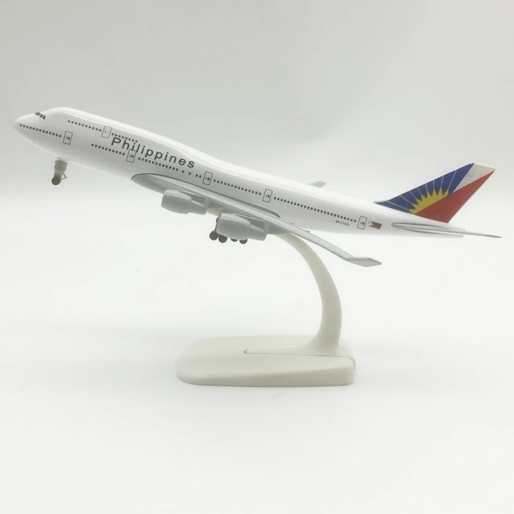 

20 см B747 филиппинские модели самолетов, реплика из сплава, металлические весы, самолет, авиационный детский рождественский подарок, игрушечные самолеты, собранные