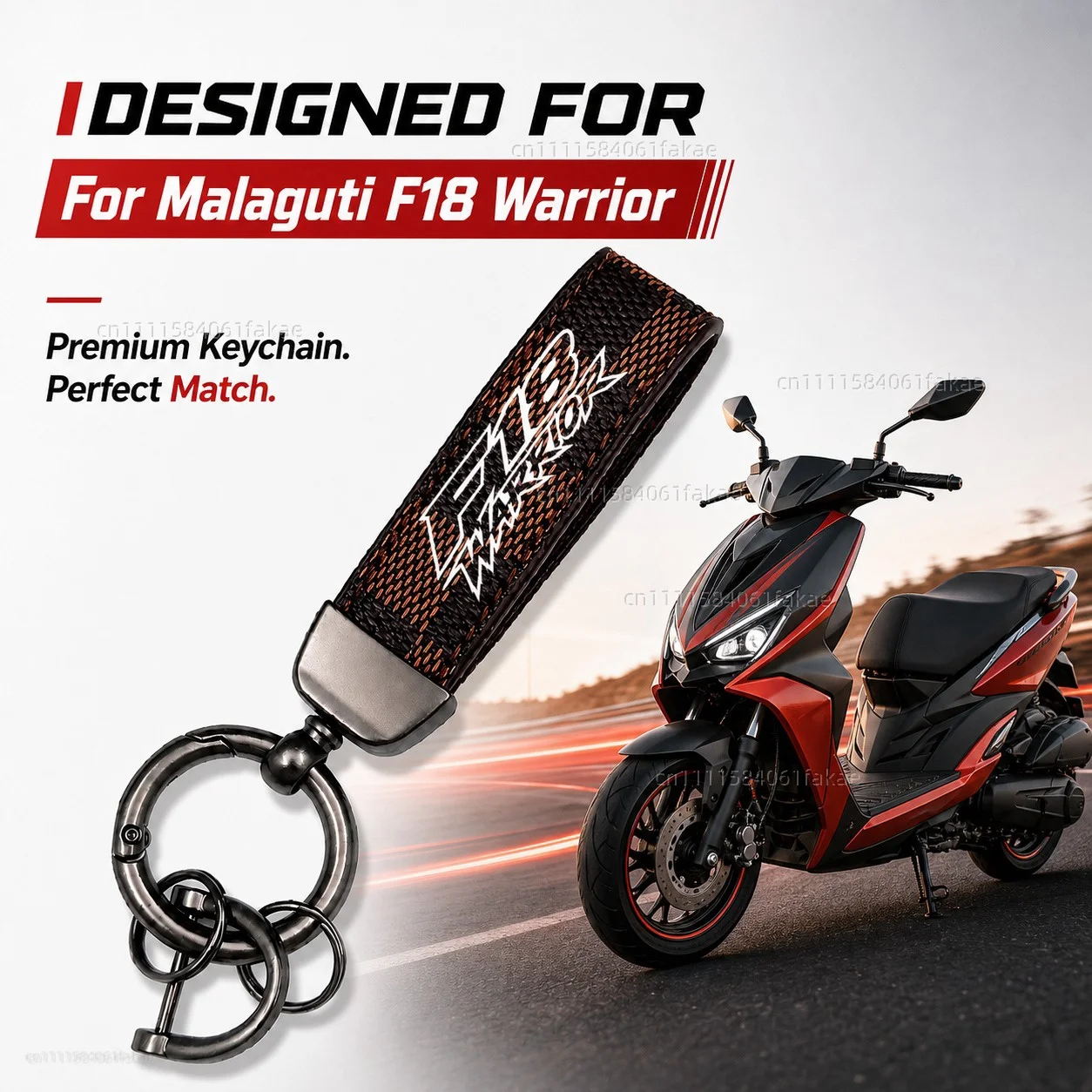 

For Malaguti F18 Warrior 1999-2004 Motorcycle Keychain Leather Key Ring Custom Logo Gift for Rider Men Women Accessories