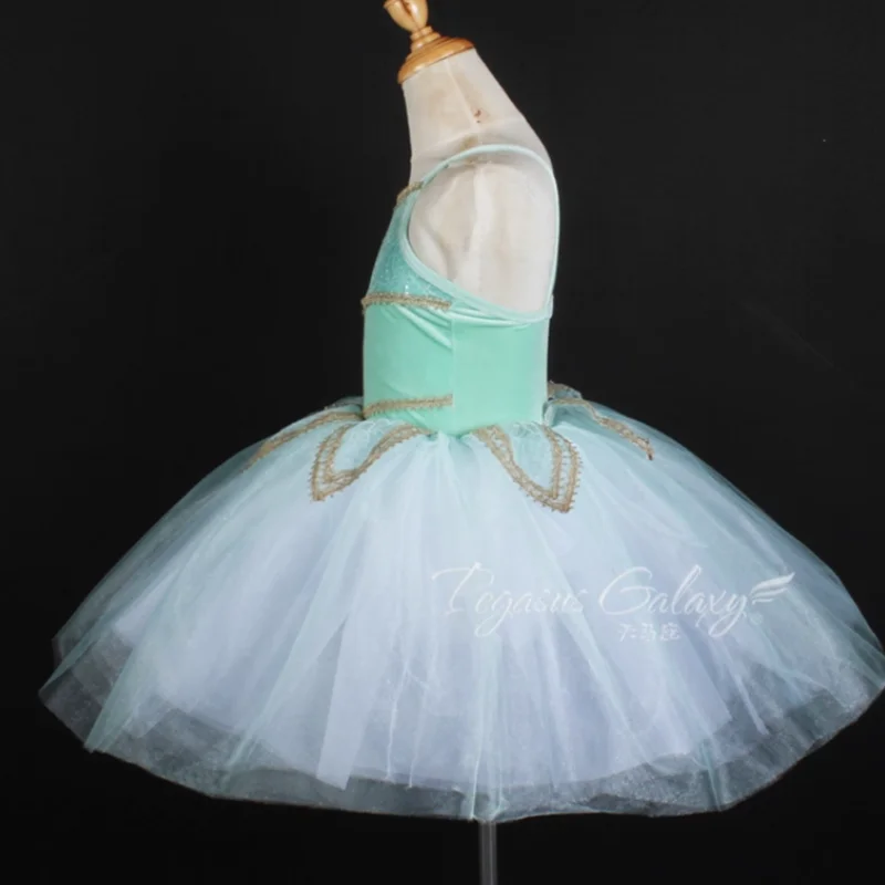 Crianças meninas profissional ballet desempenho collants ginástica tutu bodysuit ballet dança saias vestido traje para