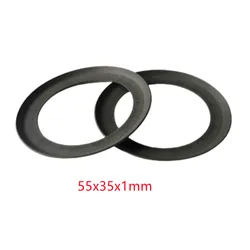 2Pieces Black Atomization Wear-resistant Air Pump Piston Ring 55x35x1mm For Oil Free Air Compressor Spare Parts