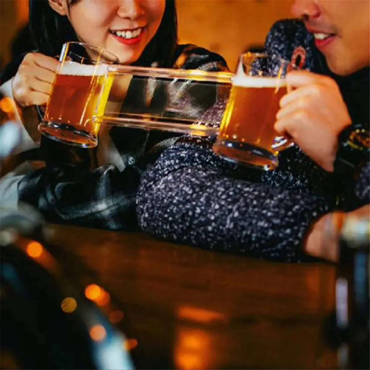 Siamese Double Tool Dating Mug Wine Beer Beer Glass Glass&Bottle Wine Glasses for Two Dating Glasses-A55K