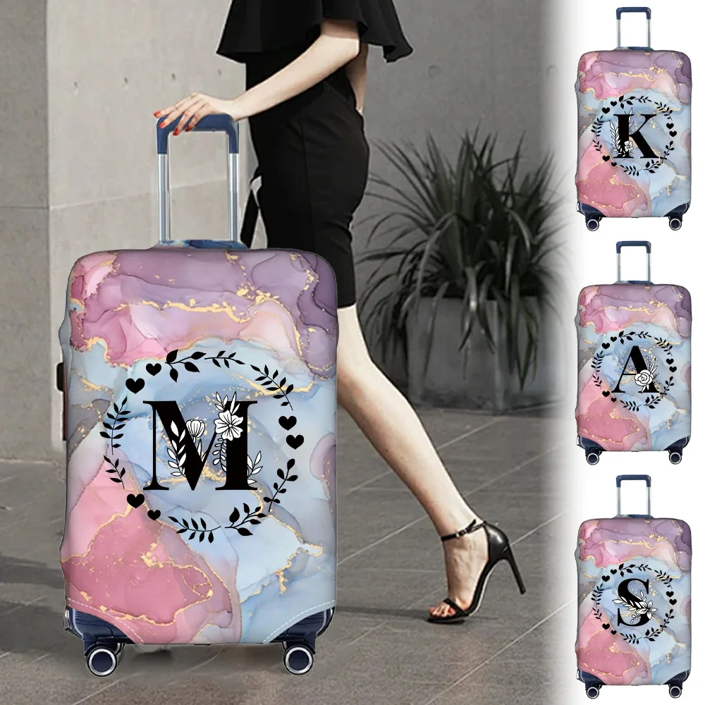 

Suitcase Cover Suitable for 18-32Inch Travel Luggage Dust Covers Garland Letter Series Baggage Protection Covers Outdoor Holiday