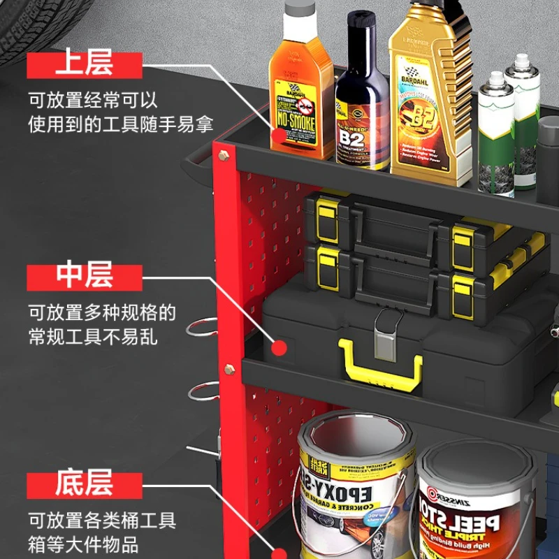 عربة أدوات متنقلة لإصلاح السيارات عربة تخزين الأجهزة المفيدة خزانة أدوات ورشة عمل أدوات التعبئة والتغليف Werkzeugschrank XYGJG #3