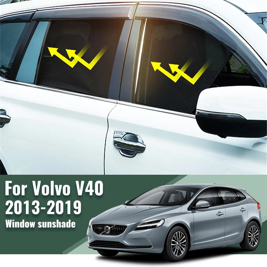 

For Volvo V40 2013-2019 Car Side Window Sunshade Windshield Magnetic Sun Shade Solar Protection Parasol Children Curtains