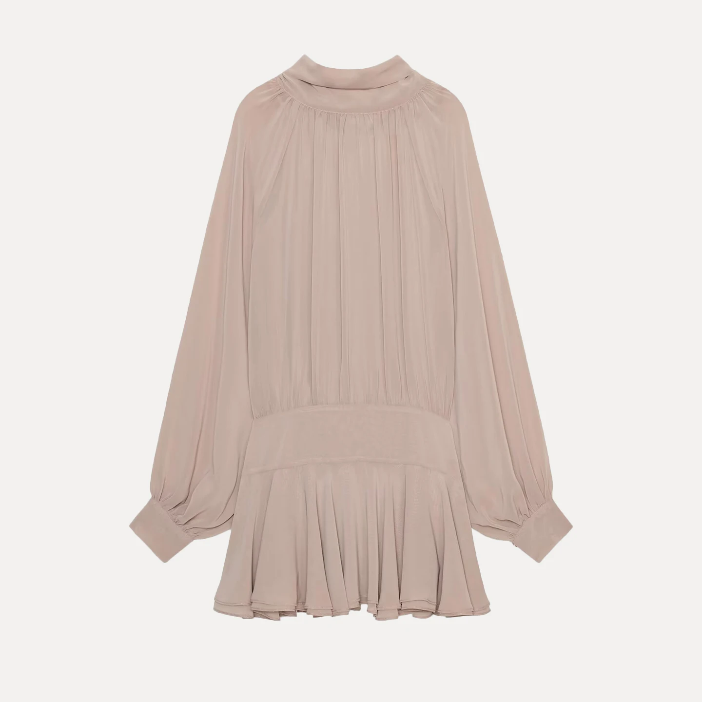 Z 2025 Nuevo Vestido Corto de Moda con Decoración de Lazo de Mariposa, E Vestido Largo Ajustado de Manga Larga pa...