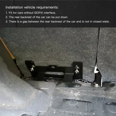 Durable Seat Belt Bracket for Secure Child Seat,Universal Car Safety Seat Mount Bracket – Steel Latch for ISOFIX Belt Connector