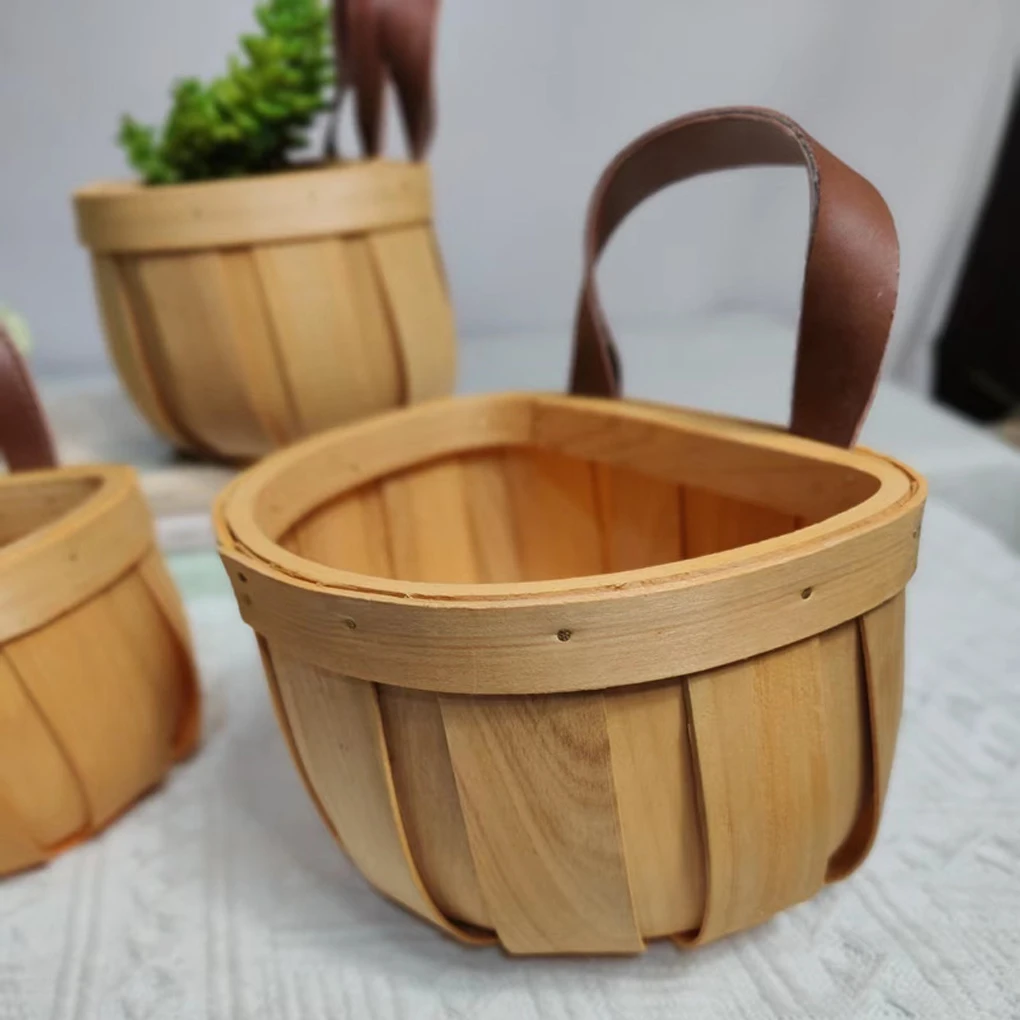 Modern Hand Woven Storage Basket Hanging Basket Laundry Baskets for