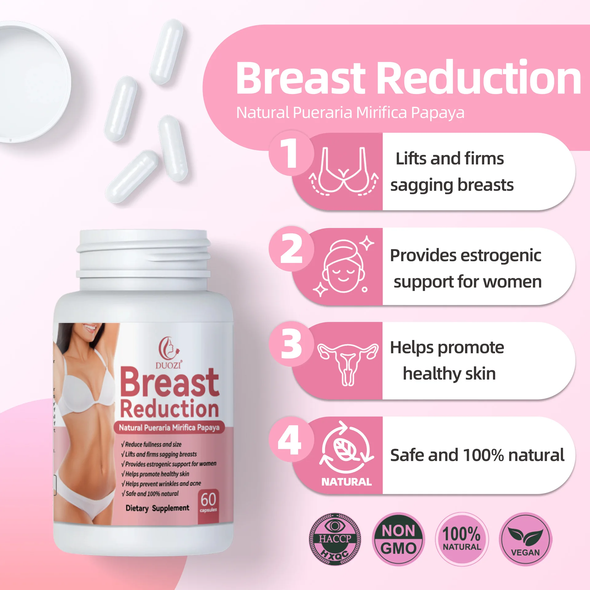 

Капсулы для увеличения груди повышают красоту кривых, пухлых и вертикальных, улучшают иммунитет и здоровое питание.