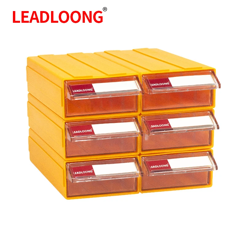 F1 6pcs Plastic Desktop Storage Drawer Stackable Organizer Box Great For Storing Hardware Mall Parts 180*95*50MM/7*3.7*2 Inch