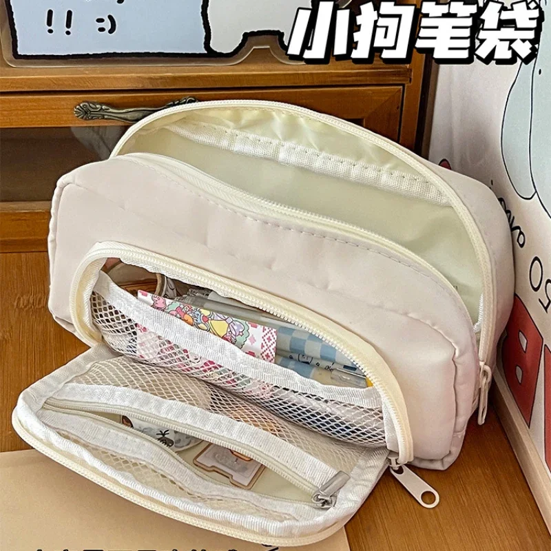 Sanrio Pochacco Pencil Cases Large Capacity Pen Bag Pouch Holder Box for Girls Boys Student Stationery Organizer School Supplies