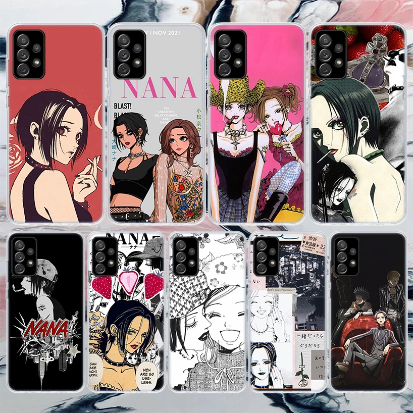 NaNa Osaki Anime Soft Phone Case For Samsung Galaxy A14 A13 A12 A15 A54 A53 A52 A55 A34 A33 A32 A35 A24 A23 A22 A25 A04S A03S Ca