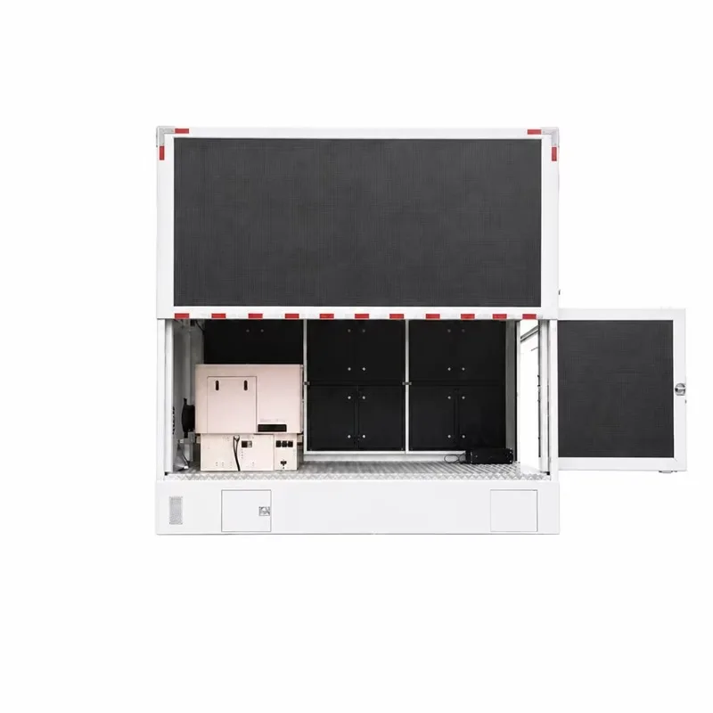 LED Advertising Truck 5995x2150mm Full Color LED Screen Mobile Billboard Hydraulic Lifting