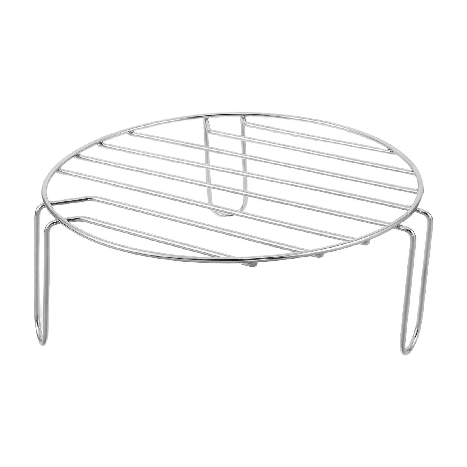 8 Inch Round Stainless Steel Air Fryer Rack Stackable Grilling Baking Dehydrating Roasting Steaming Rack for Home Cooking Air