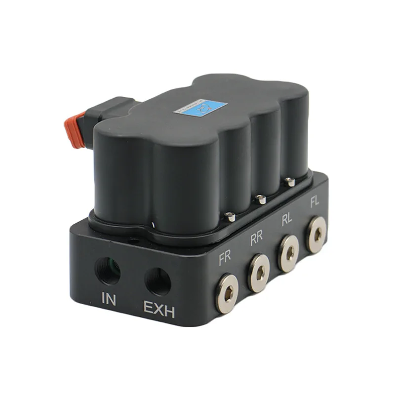 8-way Solenoid Valve For Automotive Air Suspension New Valve Manifold 1/4 3/8 NPT Wireless Remote Controller Auto Parts