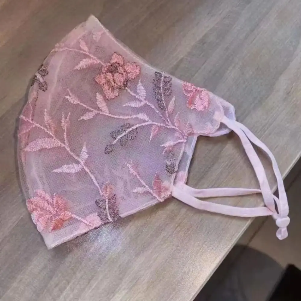 

Кружевная маска-вуаль для лица, дышащая, изысканная, солнцезащитная, пылезащитная, с УФ-защитой, для езды на велосипеде