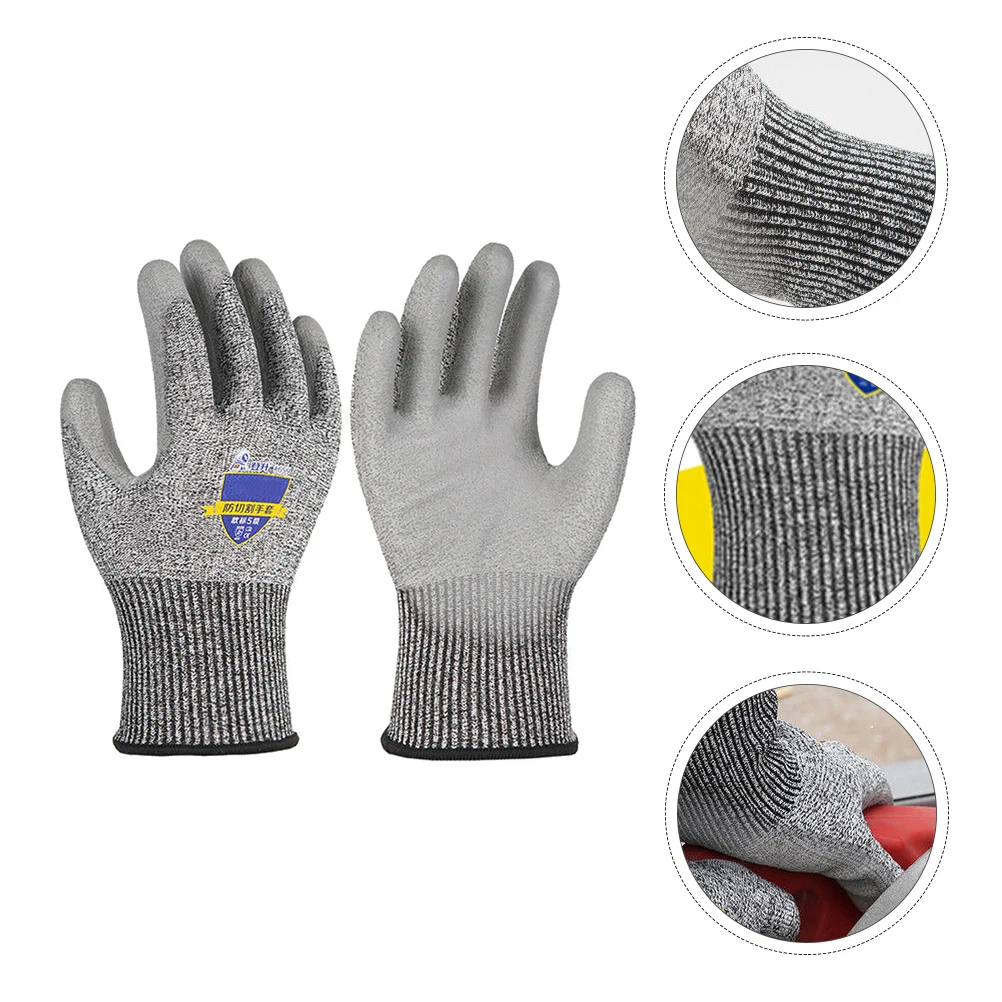 

1 Pair Cut Resistant Gloves Level 5 Protection Anti-Cutting Stab-Proof Protective Labor Gloves For Welding Gardening Woodworking