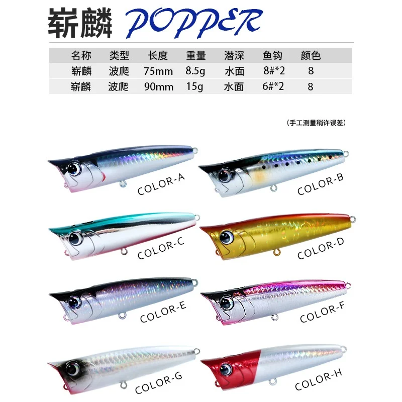 Swolfy Popper – Señuelo artificial de superficie para spinning - imagen 3