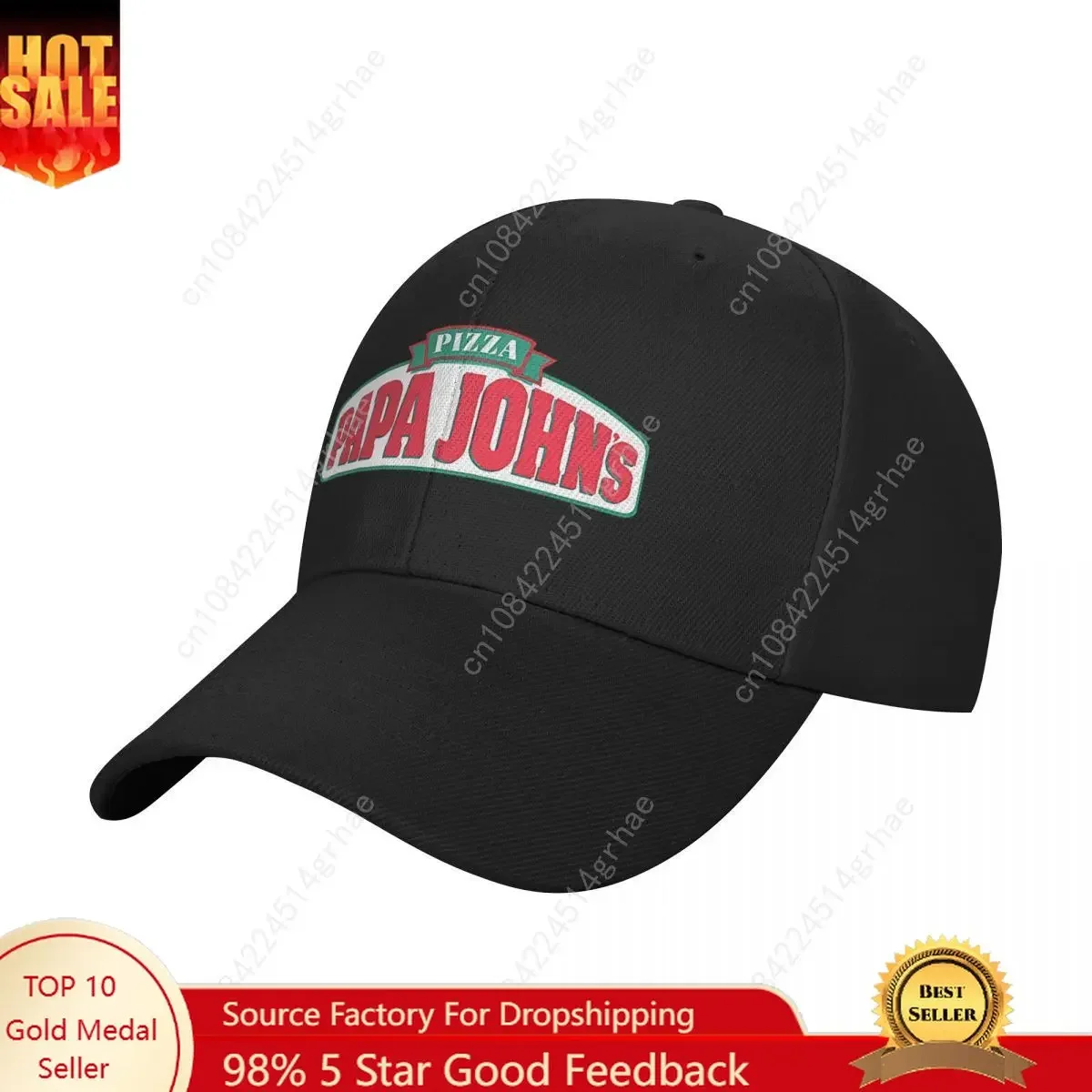

Papa John'S Restaurant Foodie Tour Brand Logo Hat Golf Hat Cap For Men Cap Man Summer