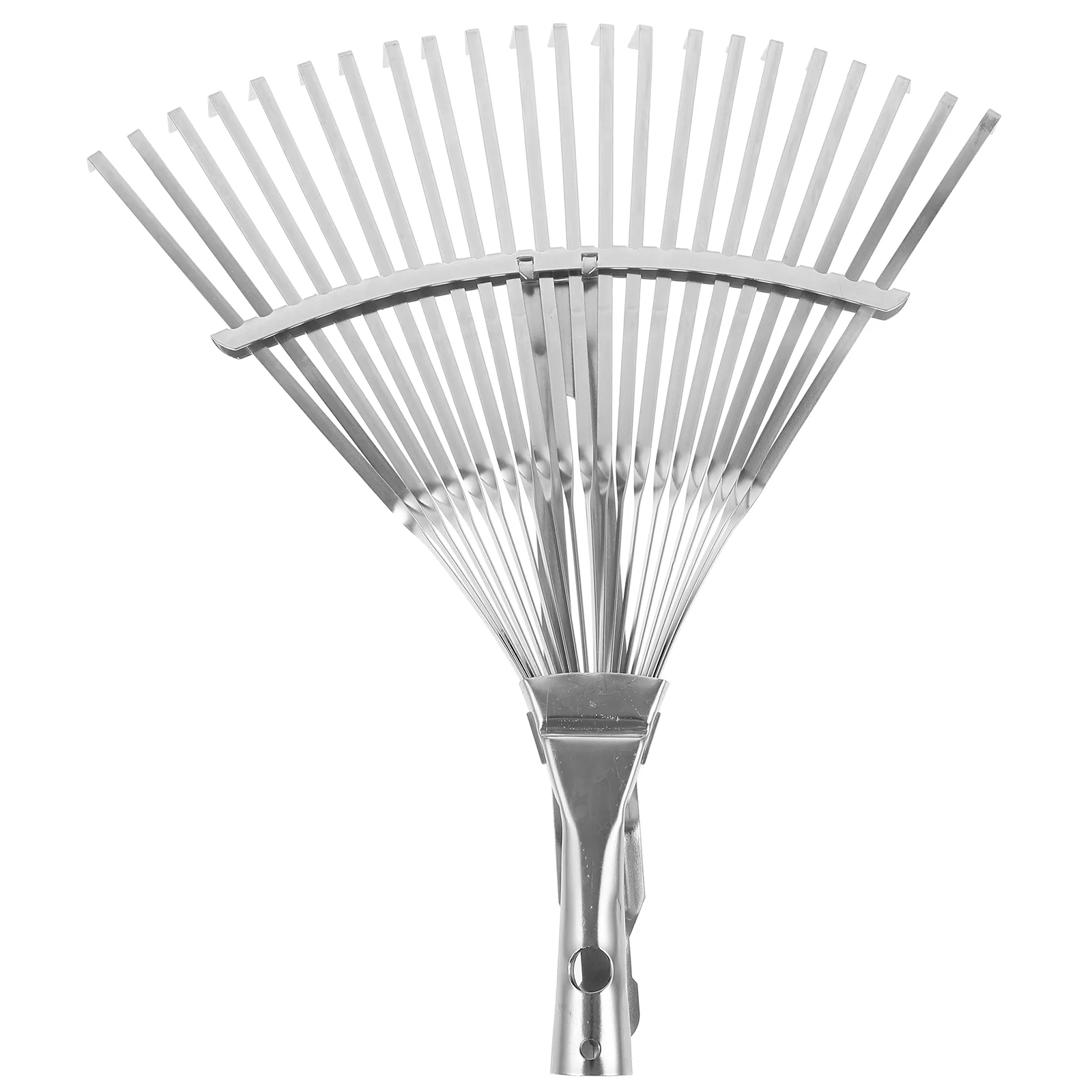 

Stainless Steel Telescopic Handle Grass Rake Rake Carbon Grass Wire Wooden Garden Leaves for Gardening Adjustable Expandable