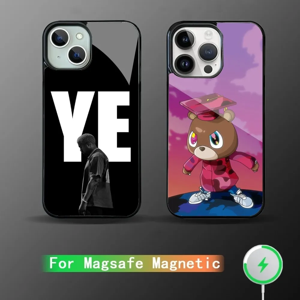 Funny Kanye West Ye Phone Case For IPhone 15 14 13 Pro Max 11 12 Mini Alex Mirror For Magsafe Wireless Charging Cover