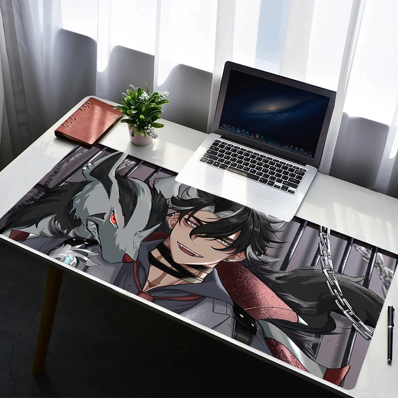

Mouse Pad Computer Gaming Accessories Mousepad Rubber Extended G-genshin Impact Wriothesley Desk Mat Laptop Gamer Keyboard Pad
