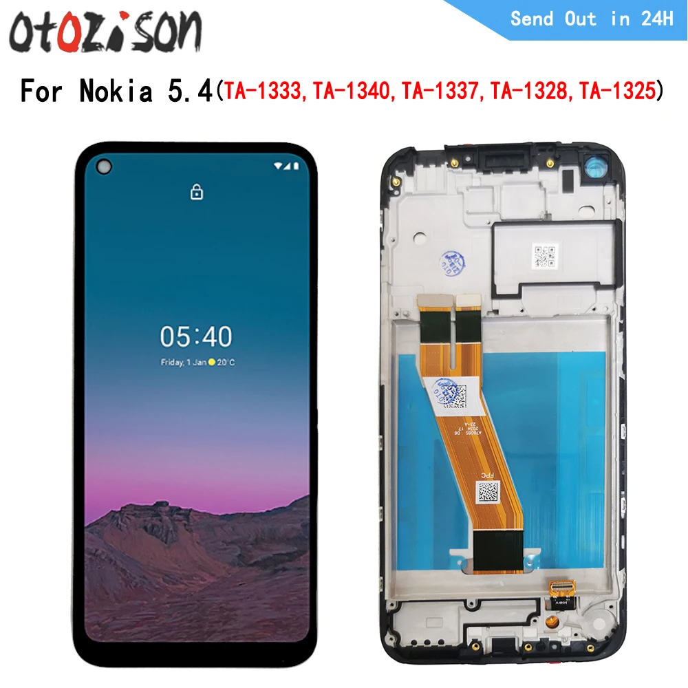 

6.39" IPS Display For Nokia 5.4 TA-1333, TA-1340, TA-1337, TA-1328, TA-1325 LCD Screen Touch Panel Digitizer WIth Frame Assembly