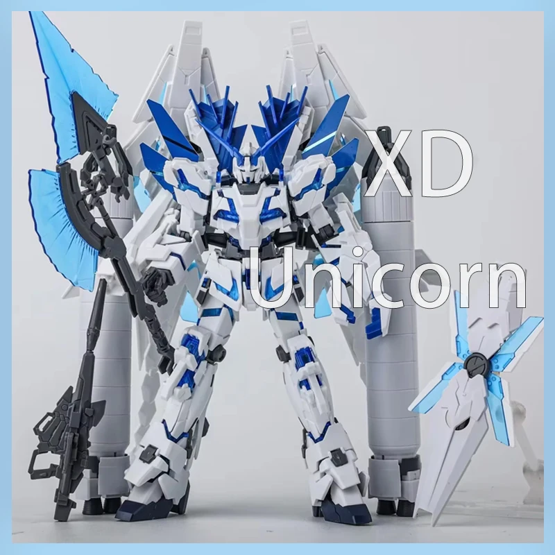 

XD HG 1/144 Perfect Unicorn Destroy mode Full Equipment Assembly Model Joint Mobile Mech Warrior Figure Pre-sale Children Gifts