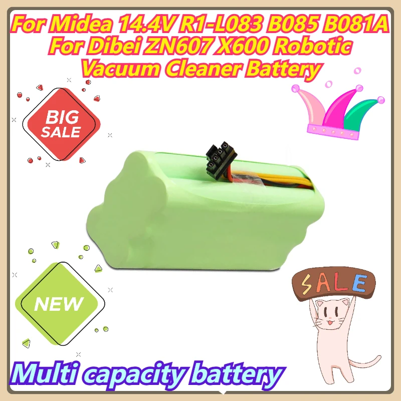 

Multi capacity battery For Midea 14.4V R1-L083 B085 B081A For Dibei ZN607 X600 Robotic Vacuum Cleaner Battery