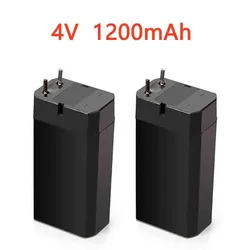 4V Lead Acid Battery 1200mAh Rechargeable Mosquito Bat Batteries LED Lamp Headlights Flashlight High Capacity Rechargeable Batte