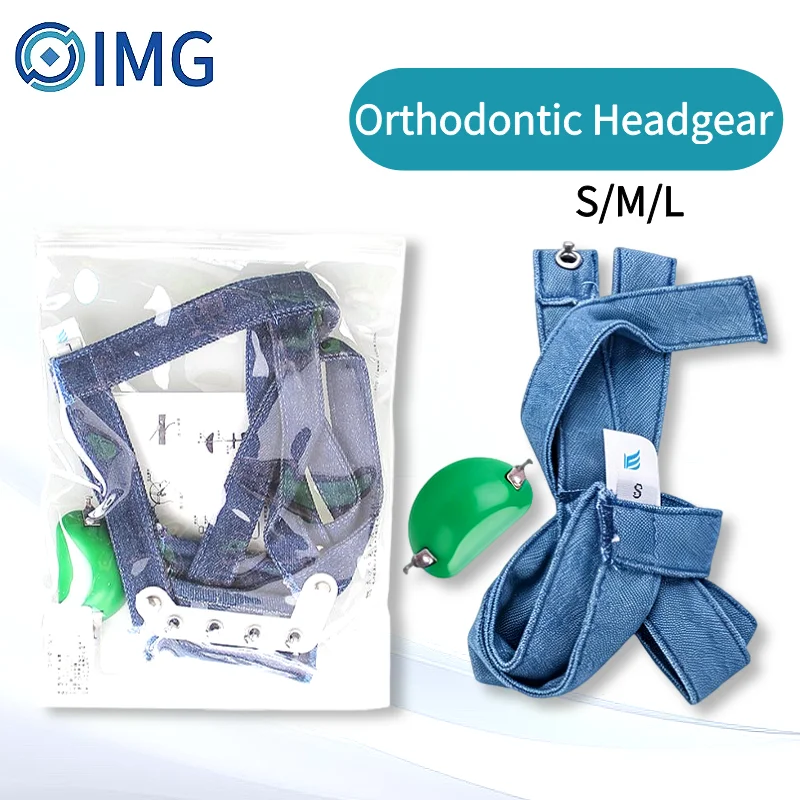 

Combined High-Pull Orthodontic Headgear Dental Chin Cup Extraoral Traction Appliance for Teeth Correction