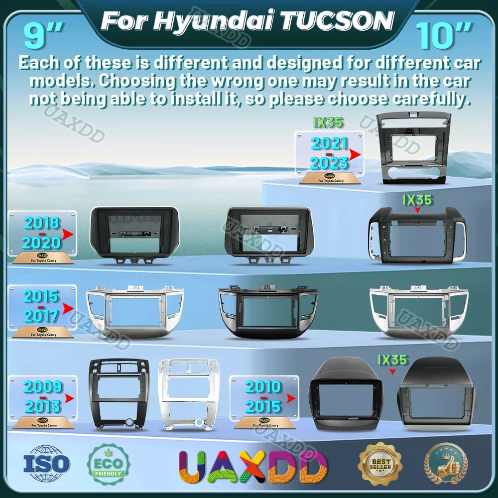 

Для Hyundai TUCSON 10,1 дюйма 2011-2016 VERNA ACCENT I25 9 дюймов автомобильный DVD MP5 радио Android рамка видеоплеер приборная панель CD