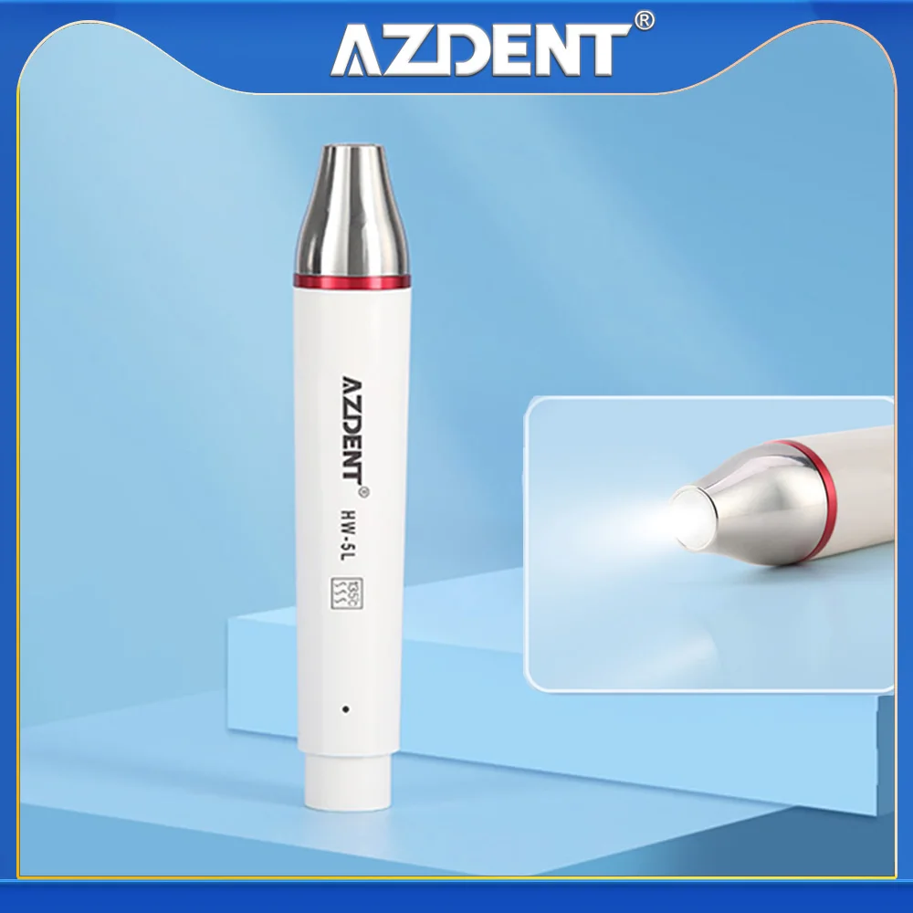 AZDENT New LED Light Ultrasonic Piezo Scaler Handpiece Fit For Woodpecker/EMS 135℃ High Temperature Sterilization